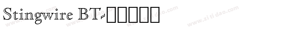 Stingwire BT字体转换
